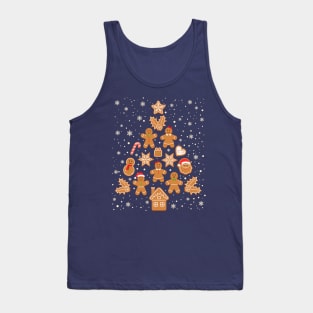 Gingerbread Christmas tree baking Tank Top